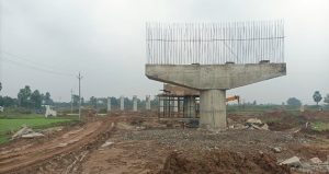 Interchange works are in progress @ Km 157+118